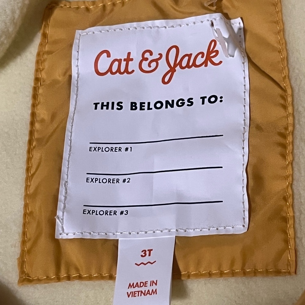 Cat & Jack Tan Quilted Jacket - Picture 3 of 4